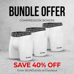 BWB Men's Boxer Shorts Value Pack 3 - White