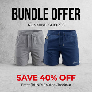 BWB Men's Black Sports Gym Running Shorts