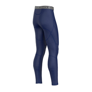BWB Men's Navy Blue Premium Full Body Recovery Compression Bundle