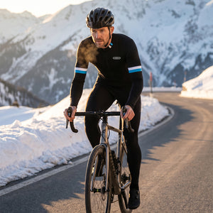 BWB Men's Thermal Frost Performance Gel Padded Cycling Cargo Bib Tights