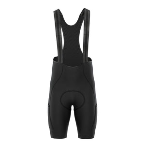 BWB Men’s Pro Black Summer Cycling Cargo Bib Shorts