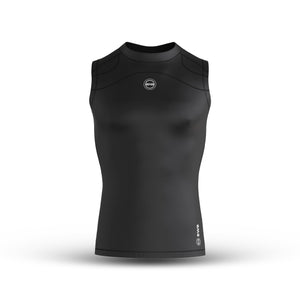 Men's Black Sleeveless Compression Shirt & Gym Shorts Set