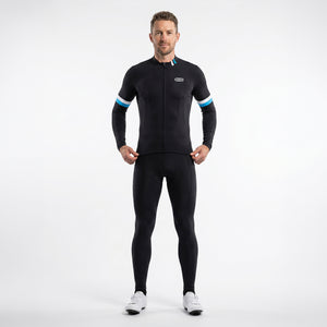 BWB Men's Thermal Frost Performance Gel Padded Cycling Cargo Bib Tights