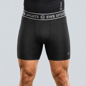 BWB Men's Black Boxer Shorts – Breathable Sports Underwear