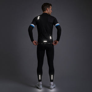 BWB Men's Thermal Frost Performance Gel Padded Cycling Cargo Bib Tights