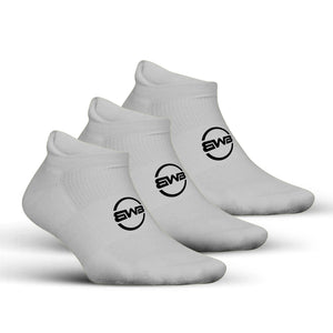 BWB 3 Pairs Grey No Show Running Socks