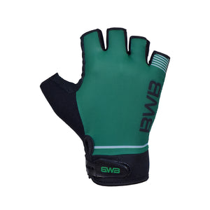 BWB Green Unisex Fingerless Gel Padded Summer Cycling Gloves