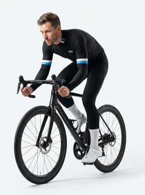 BWB Men's Thermal Frost Performance Gel Padded Cycling Cargo Bib Tights