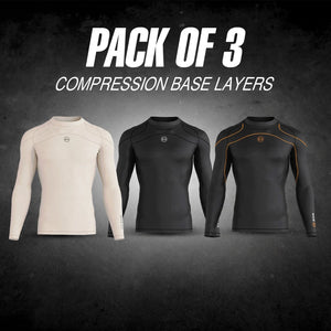 Men's Compression Full Sleeve Shirts - Pack of 3