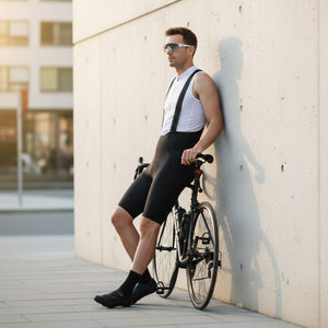 BWB Men’s Pro Black Summer Cycling Cargo Bib Shorts