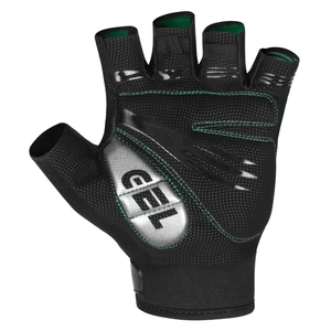 Green Men's Short Sleeve Cycling Jersey & Bib Shorts Set with 3 Pairs Cycling Socks & Free Fingerless Gel Padded Gloves