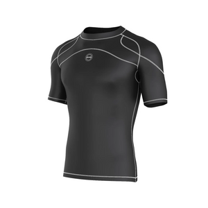 Men's Black & White Compression Shirt & Leggings Gym Bundle