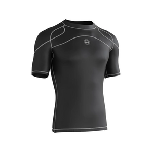 Men's Black & White Compression Shirt & Leggings Gym Bundle