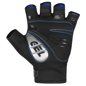 Blue Men's Short Sleeve Cycling Jersey & Bib Shorts Set with 3 Pairs Cycling Socks & Free Fingerless Gel Padded Gloves
