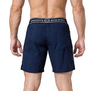BWB Men's Black Sports Gym Running Shorts