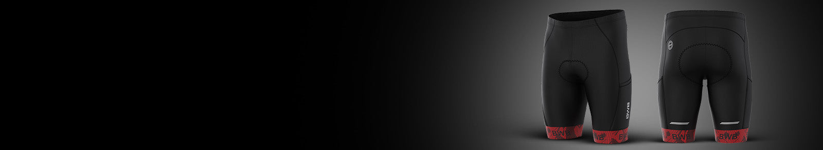 BWB Sports Men's Black & Blue Thermal Cycling Bib Tights