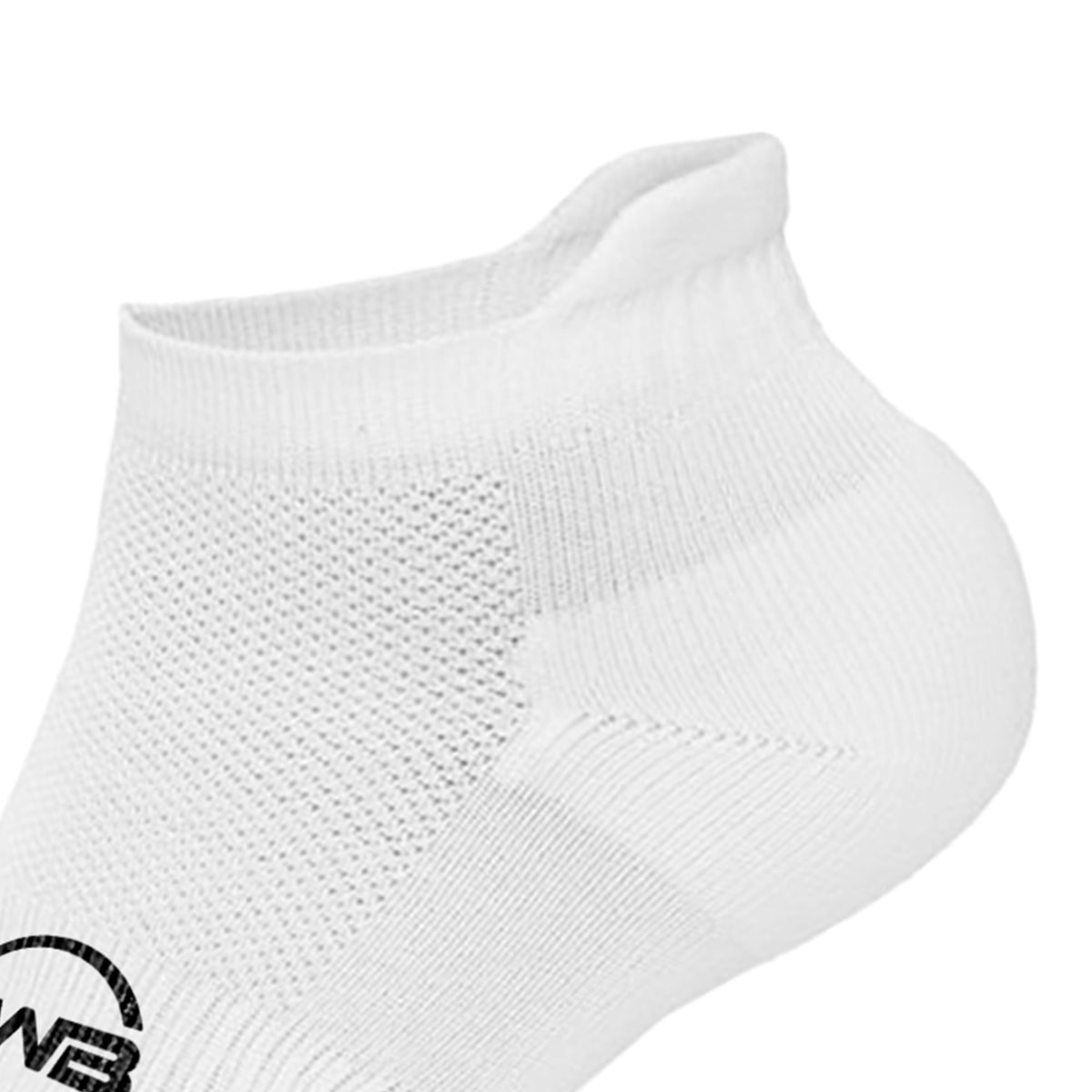BWB 3 Pairs White No Show Running Socks