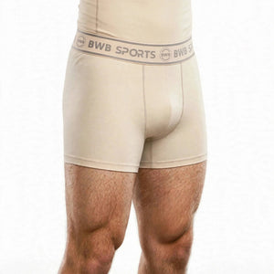 BWB Men's Beige Boxer Shorts – Breathable Sports Underwear