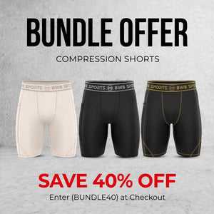 BWB Men's  Compression Shorts – pack of 3