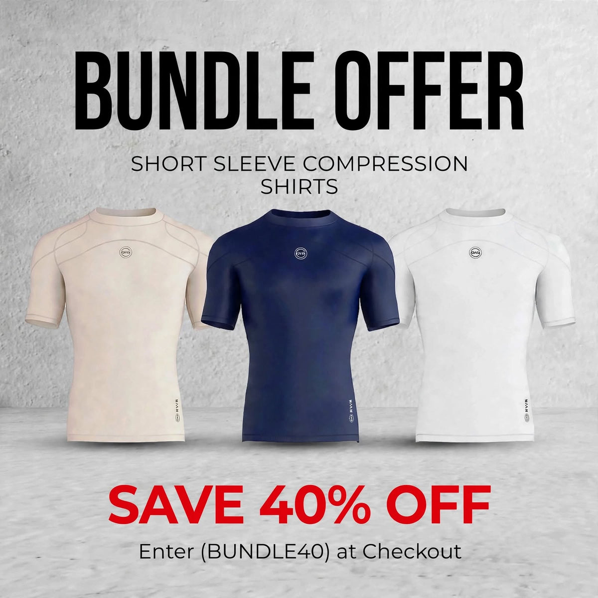 Men's  Compression Short Sleeve Shirts - Pack of 3