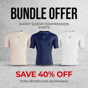 Men's  Compression Short Sleeve Shirts - Pack of 3