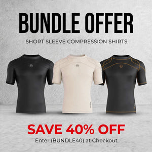 Men's Compression Short Sleeve Shirts - Pack of 3