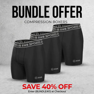 BWB Men's Boxer Shorts Value Pack 3 - Black