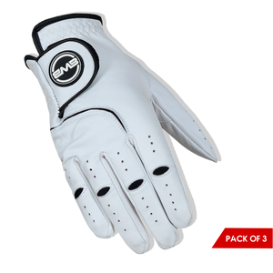 BWB Men's Right Hand Golf Glove White / Black