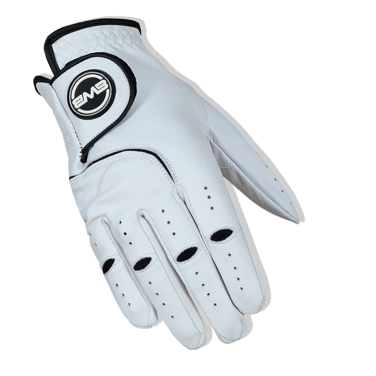 BWB Men's Right Hand Golf Glove White / Black