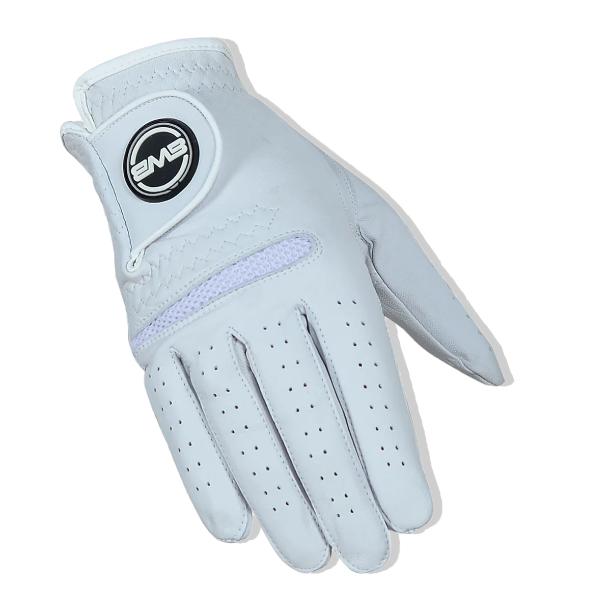 BWB Men's White Right Hand Golf Glove