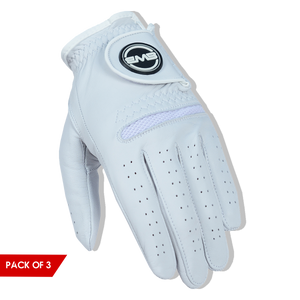 BWB Men's White Left Hand Golf Glove