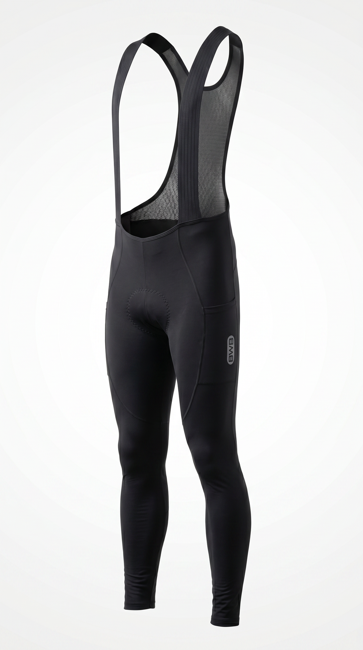 BWB Men's Thermal Gel Padded Cycling Cargo Bib Tights