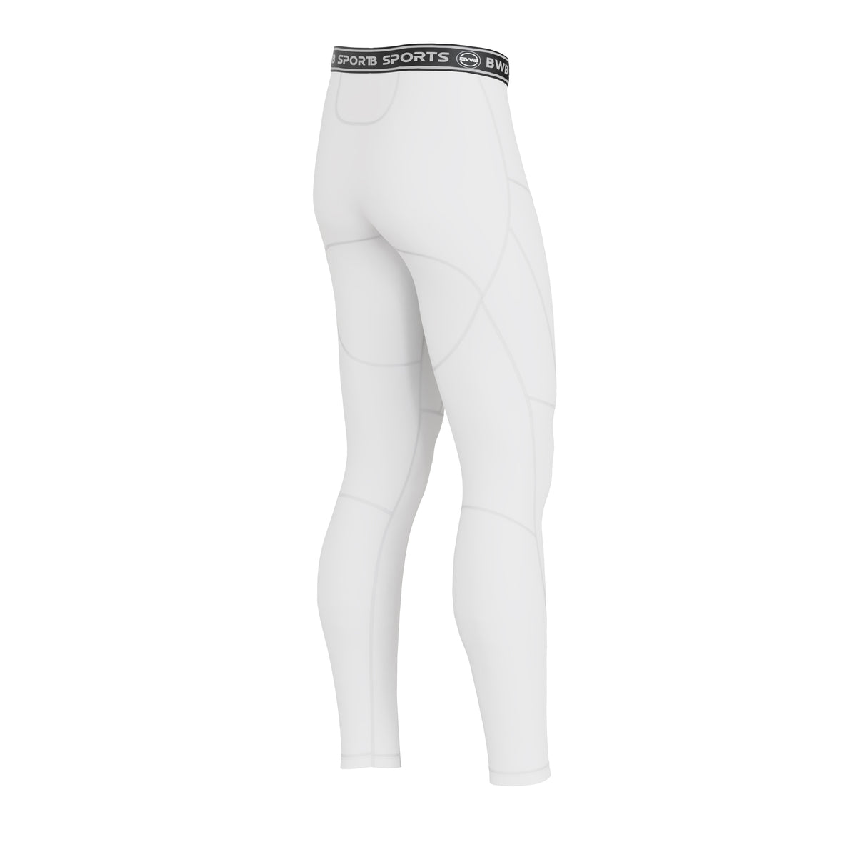 BWB Men's White Premium Full Body Recovery Compression Bundle