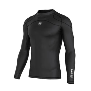 Pack of 3 Men's Long Sleeve Baselayer Compression Shirts – Gym, Running & Training Tops
