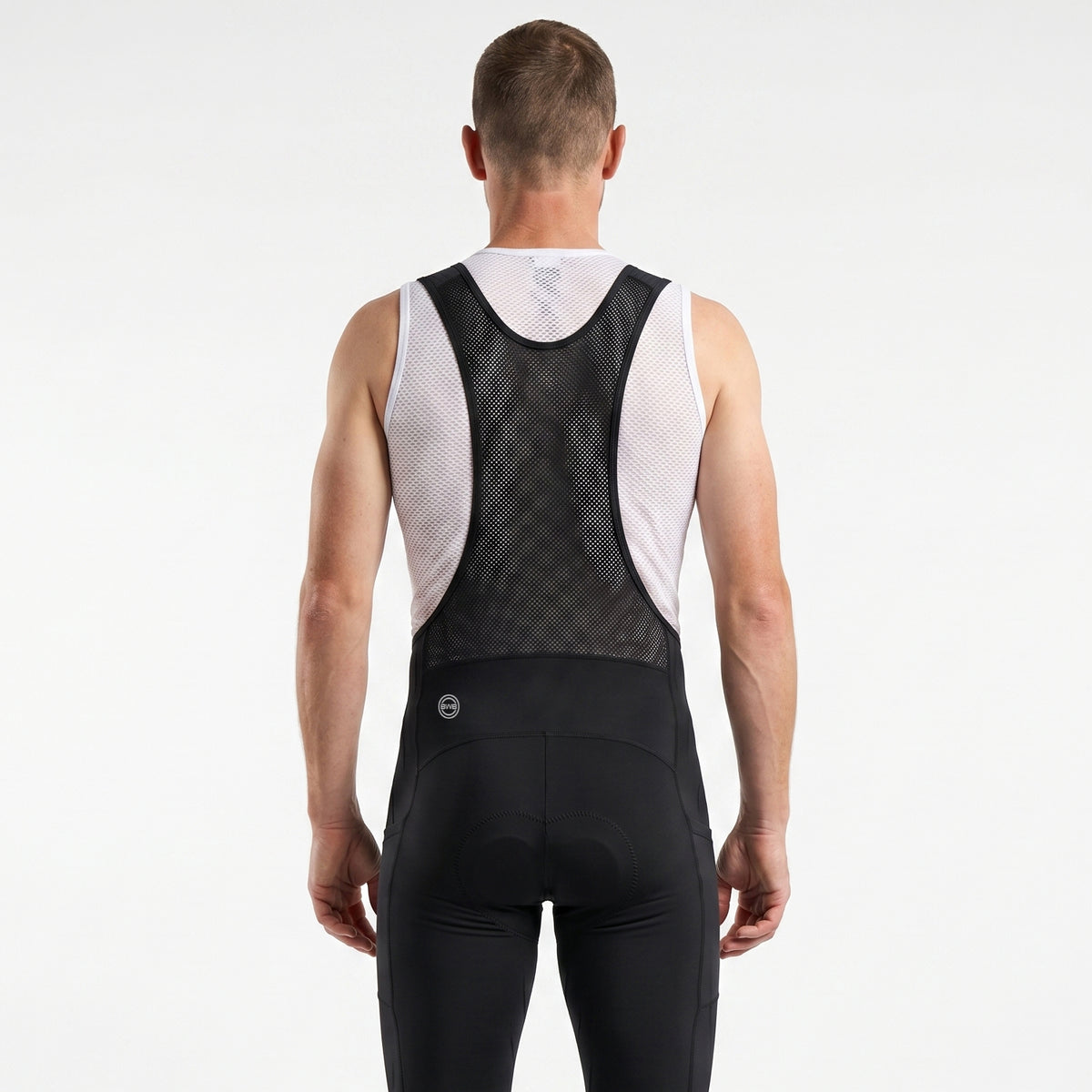 BWB Men's Yellow Thermal Frost performance Winter Cycling Jersey & cargo Bib Tights Set