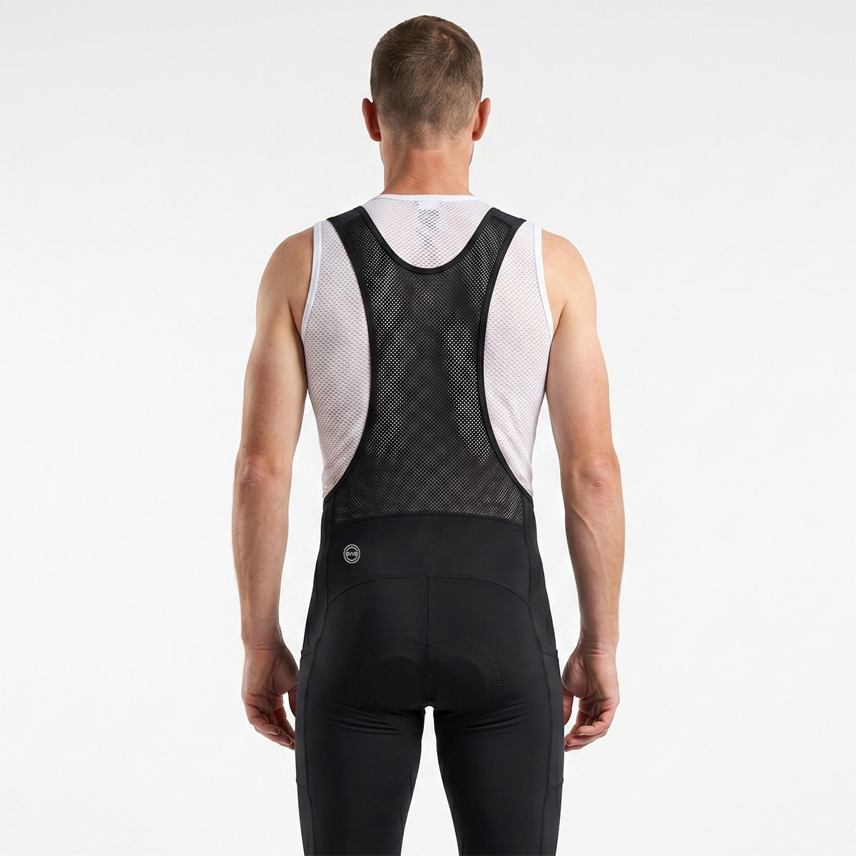 BWB Men's Thermal Frost Performance Gel Padded Cycling Cargo Bib Tights