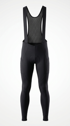 BWB Men's Thermal Gel Padded Cycling Cargo Bib Tights