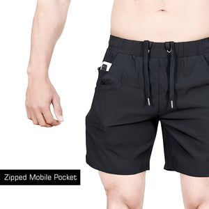 BWB Men's Black Sports Shorts