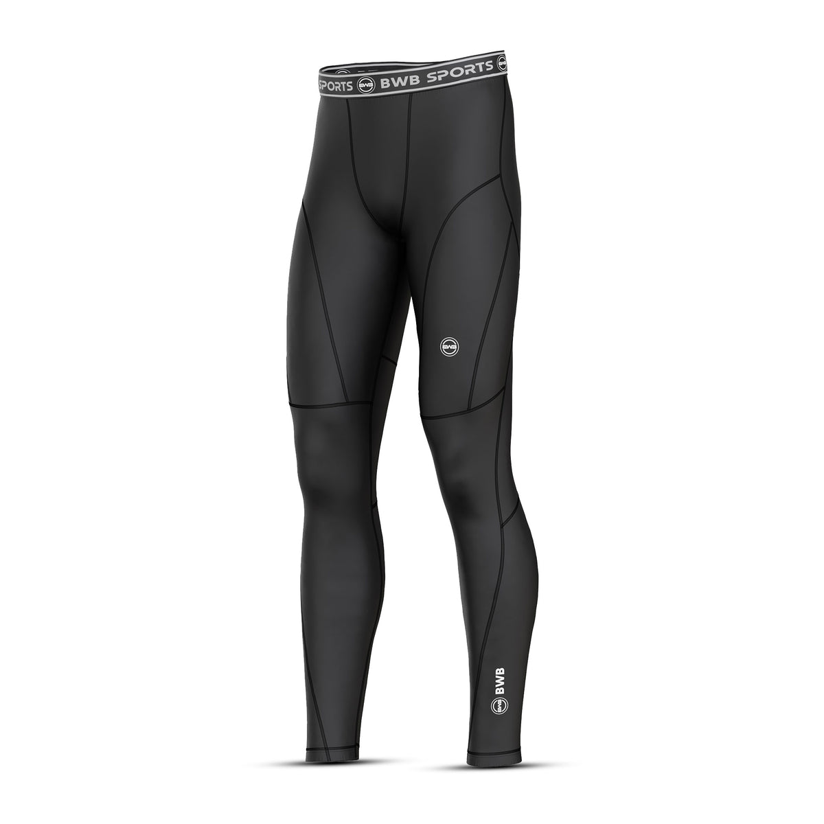 Bwb Men Men's Black Compression Baselayer Leggings - BWB Sports®
