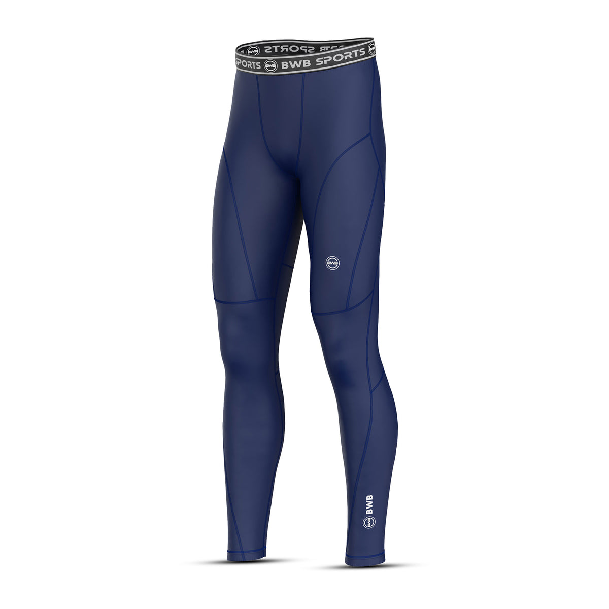 Bwb Men Men's Navy Blue Compression Baselayer Leggings - BWB Sports®
