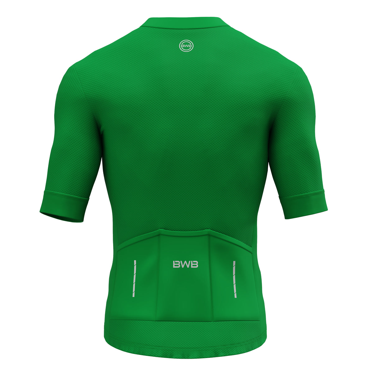 BWB Men's Pro Green Short Sleeve Summer Cycling Jersey