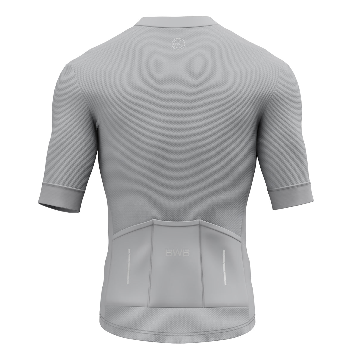 BWB Men's Pro Grey Short Sleeve Summer Cycling Jersey