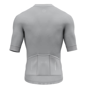 BWB Men's Pro Grey Short Sleeve Summer Cycling Jersey