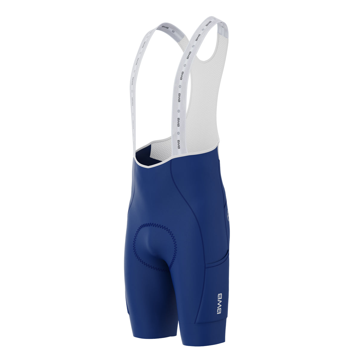 Blue Men's Short Sleeve Cycling Jersey & Bib Shorts Set with 3 Pairs Cycling Socks & Free Fingerless Gel Padded Gloves