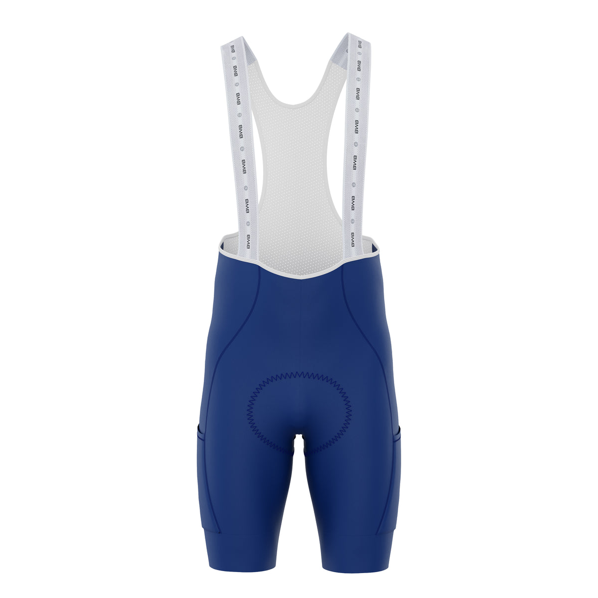 BWB Men’s Pro Navy Blue Summer Cycling Cargo Bib Shorts