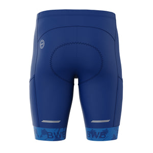 BWB Men’s Essential Navy Blue Gel Padded Summer Cycling Cargo Shorts