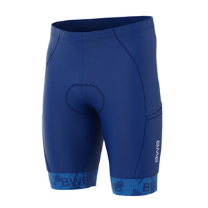 BWB Men’s Essential Navy Blue Gel Padded Summer Cycling Cargo Shorts