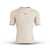 BWB Men's Beige Short Sleeve Compression Shirt