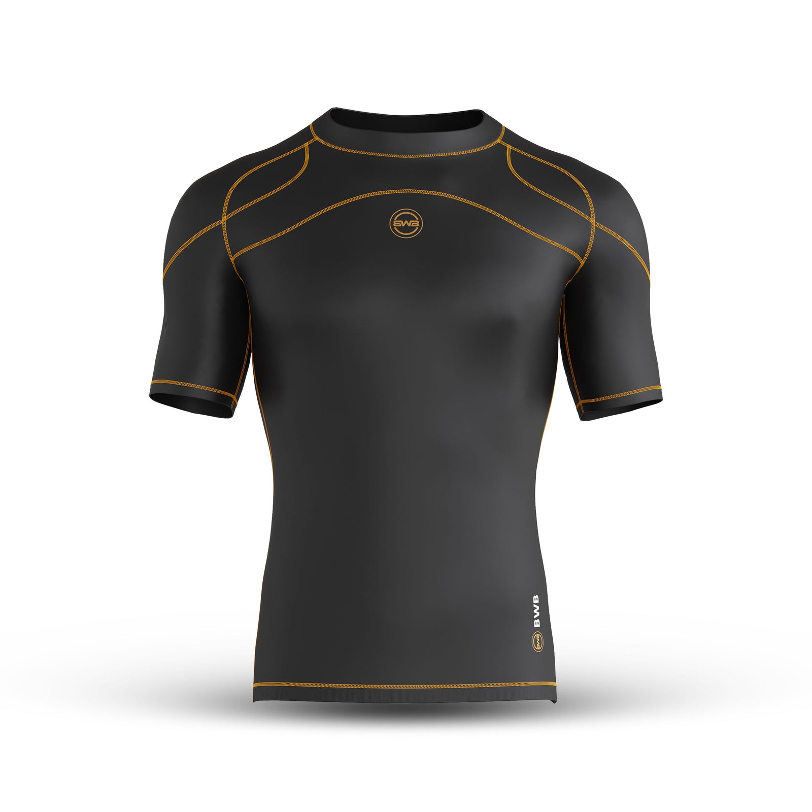 BWB Men's Black/Orange Premium Full Body Recovery Compression Bundle