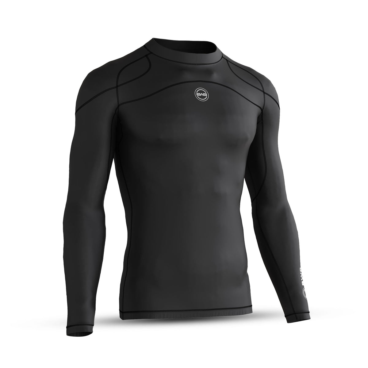 Bwb Men Men's Black Long Sleeve Top Baselayer Compression Shirt - BWB Sports®